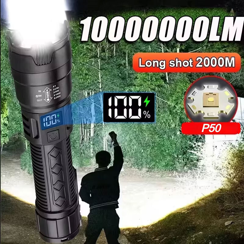 Fishing Light - Linternas LED de Alta Potencia, 2000LM,